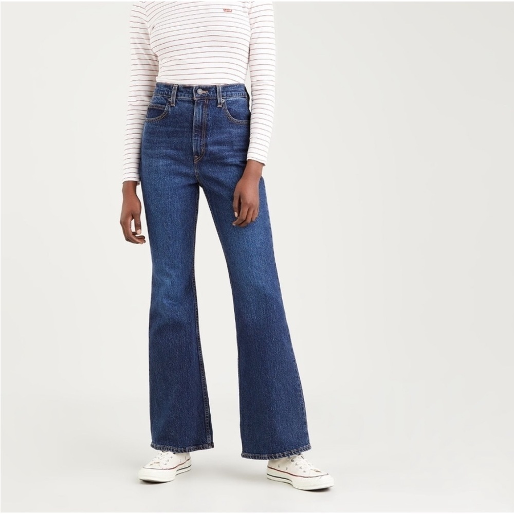 LEVI'S 70s High Flare Jean 70's Jeans Boot Cut Denim Blue Jeans